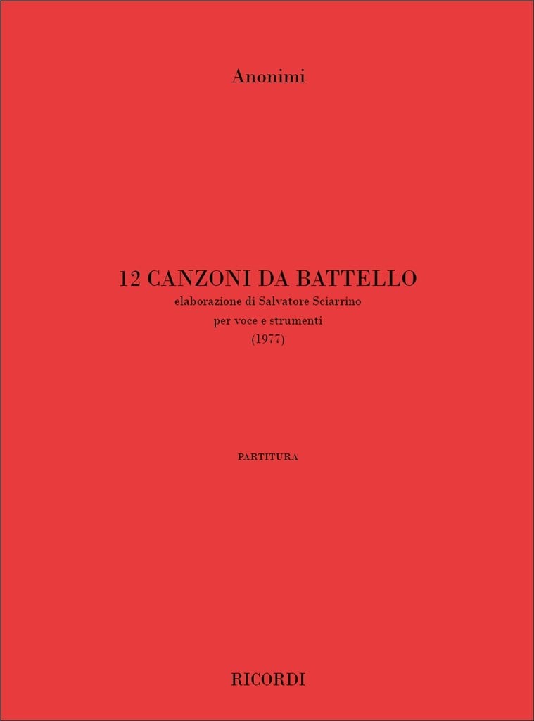 12 Canzoni Da Battello